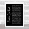 Tim McGraw Humble And Kind Black Script Song Lyric Quote Print