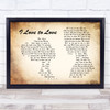 Tina Charles I Love to Love Man Lady Couple Song Lyric Quote Print