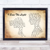Todd Rundgren I Saw The Light Man Lady Couple Song Lyric Quote Print