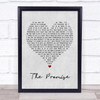 Tracy Chapman The Promise Grey Heart Song Lyric Quote Print