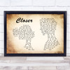 Travis Closer Man Lady Couple Song Lyric Quote Print