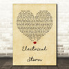 U2 Electrical Storm Vintage Heart Song Lyric Quote Print
