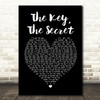 Urban Cookie Collective The Key, The Secret Black Heart Song Lyric Quote Print