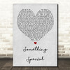 Usher Something Special Grey Heart Song Lyric Quote Print