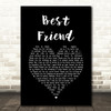 Jason Mraz Best Friend Black Heart Song Lyric Quote Print