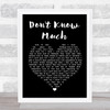 Aaron Neville and Linda Ronstadt Don't Know Much Black Heart Song Lyric Print