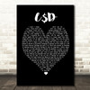 Asap Rocky L$D Black Heart Song Lyric Quote Print