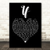 Bread If Black Heart Song Lyric Quote Print