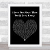 Donny Hathaway I Love You More Than You'll Ever Know Black Heart Song Print