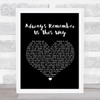 Lady Gaga Always Remember Us This Way Black Heart Song Lyric Quote Print