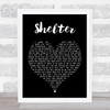 Ray LaMontagne Shelter Black Heart Song Lyric Quote Print