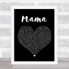 Spice Girls Mama Black Heart Song Lyric Quote Print