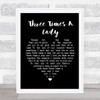 The Commodores Three Times A Lady Black Heart Song Lyric Quote Print