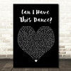 Zac Efron & Vanessa Hudgens Can I Have This Dance Black Heart Song Lyric Print