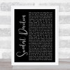 Adele Sweetest Devotion Black Script Song Lyric Quote Print