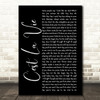 B Witched C'est La Vie Black Script Song Lyric Quote Print