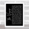 Christy Moore The Voyage Black Script Song Lyric Quote Print