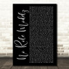 J Cole No Role Modelz Black Script Song Lyric Quote Print