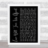 Joy Division Love Will Tear Us Apart Black Script Song Lyric Quote Print