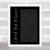 Marvin Gaye I Heard It Through The Grapevine Black Script Song Lyric Quote Print