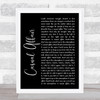Panic! At The Disco Casual Affair Black Script Song Lyric Quote Print