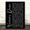 The Prodigy Warrior's Dance Black Script Song Lyric Quote Print