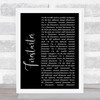 The Prodigy Firestarter Black Script Song Lyric Quote Print