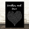 Stevie Nicks Leather And Lace Black Heart Song Lyric Quote Print