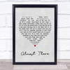 Andy Williams Almost There Grey Heart Quote Song Lyric Print
