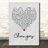 Black Sabbath Changes Grey Heart Quote Song Lyric Print