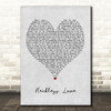 Cory Asbury Reckless Love Grey Heart Quote Song Lyric Print