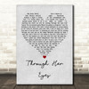 Dream Theater Through Her Eyes Grey Heart Quote Song Lyric Print