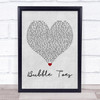 Jack Johnson Bubble Toes Grey Heart Quote Song Lyric Print