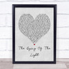 Noel Gallagher's High Flying Birds The Dying Of The Light Grey Heart Song Print