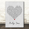 Selena Gomez Only You Grey Heart Quote Song Lyric Print