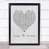 The Beatles Across The Universe Grey Heart Quote Song Lyric Print