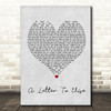 The Cure A Letter To Elise Grey Heart Quote Song Lyric Print
