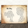 The Lumineers Ho Hey Man Lady Couple Song Lyric Quote Print