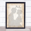 Elton John & Kiki Dee True Love Man Lady Bride Groom Wedding Print