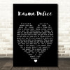Karma Police Radiohead Black Heart Quote Song Lyric Print