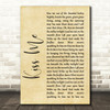 Sixpence None The Richer Kiss Me Rustic Script Song Lyric Quote Print