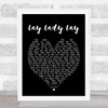Lay Lady Lay Bob Dylan Black Heart Quote Song Lyric Print