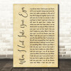 Firehouse When I Look Into Your Eyes Rustic Script Song Lyric Quote Print