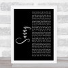 Bobby Hebb Sunny Black Script Song Lyric Quote Print