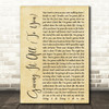 Haley & Michaels Giving It All (To You) Rustic Script Song Lyric Quote Print