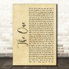 Kodaline The One Rustic Script Song Lyric Quote Print