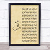 Michael Jackson Smile Rustic Script Song Lyric Quote Print