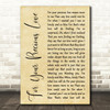 Otis Redding For Your Precious Love Rustic Script Song Lyric Quote Print