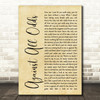 Phil Collins Against All Odds Rustic Script Song Lyric Quote Print
