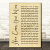 Pixies Here Comes Your Man Rustic Script Song Lyric Quote Print